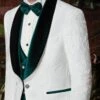 Mens Green And White Suits Tuxedos