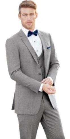 Mens Groom Grey Groomsmen Suits