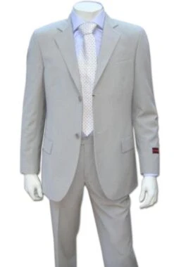 Groomsmen Lightest Tan ~ Beige 2 Button Super Rayon Viscose Wedding Suit