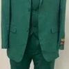 Green Big And Tall Linen Suit