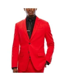 WTXVelvet2BV Alberto Nardoni Men's Red Velvet Suit Velour Men's Blazer Jacket & Pants (Matching ) Pre Order