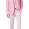 Mens Pink Linen Suit