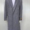 Mens Overcoat -Mens Long Wool Topcoats- Topcoat For Men-Mens Full Length And Cashmere Overcoat - Winter Topcoats - Gray Coat