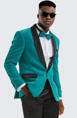 Cheap Tuxedos For Men - Discounted Teal Tuxedos