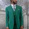 Men 3 Piece Suit Forest