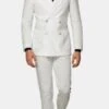 White Linen Suit - Double Breasted Summer Suits