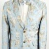 Mens Big And Tall Tuxedo -Sky Blue Silver Tuxedo