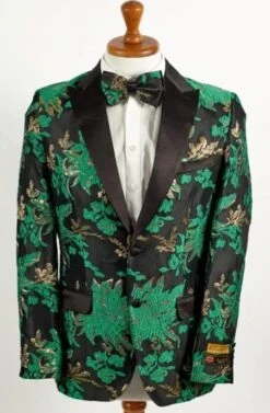 Mens Big And Tall Tuxedo -Green Tuxedo