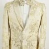 Mens Big And Tall Tuxedo -Ivory And Gold Tuxedo
