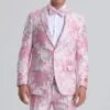 Mens Big And Tall Tuxedo -White And Pink Tuxedo