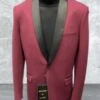 Mens Big And Tall Tuxedo -Burgundy Tuxedo