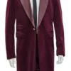 Zoot Suit Made Of Velvet Fabric - 1920s Velvet Suit (Black Pants) - Burgundy