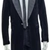 Zoot Suit Made Of Velvet Fabric - 1920s Velvet Suit (Black Pants) - Black