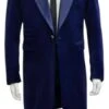 Zoot Suit Made Of Velvet Fabric - 1920s Velvet Suit (Black Pants) - Navy