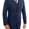 Arezzo Collection - 100% Wool Suit Modern Fit Italian Style 3 Piece In Indigo