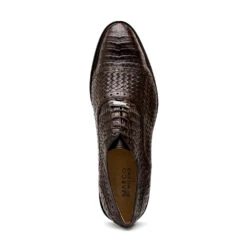 Marco Di Milano John Brown Shoes Exotic Caiman Crocodile / Woven Leather Dress Oxfords -Alberto Nardoni Shop jhon caiman calf oxford brown web 4