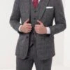 Loch Hart Of Scotland Prince Of Wales Check Tweed 3 Piece Suit