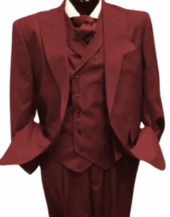 Mens 1930s- Double Breasted - Burgundy Suit