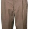 Mens Brown Houndstooth Dress Pants