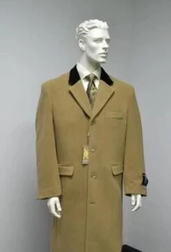 Mens Camel Wool Coat