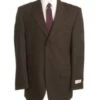 Mens Chocolate Linen Suit