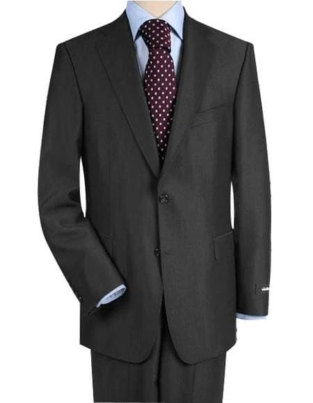 Mens Dark Charcoal Gray Linen Suit 1 Mens Dark Charcoal Gray Linen Suit