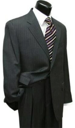 Mens Dark Gray Linen Suit