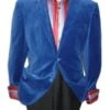 Wholesale Mens Jackets - Wholesale Blazer -Royal Blue Velvet Blazer
