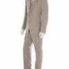 Mens Grey Linen Suit