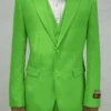Mens Linen Suits - Summer Apple Green Suit