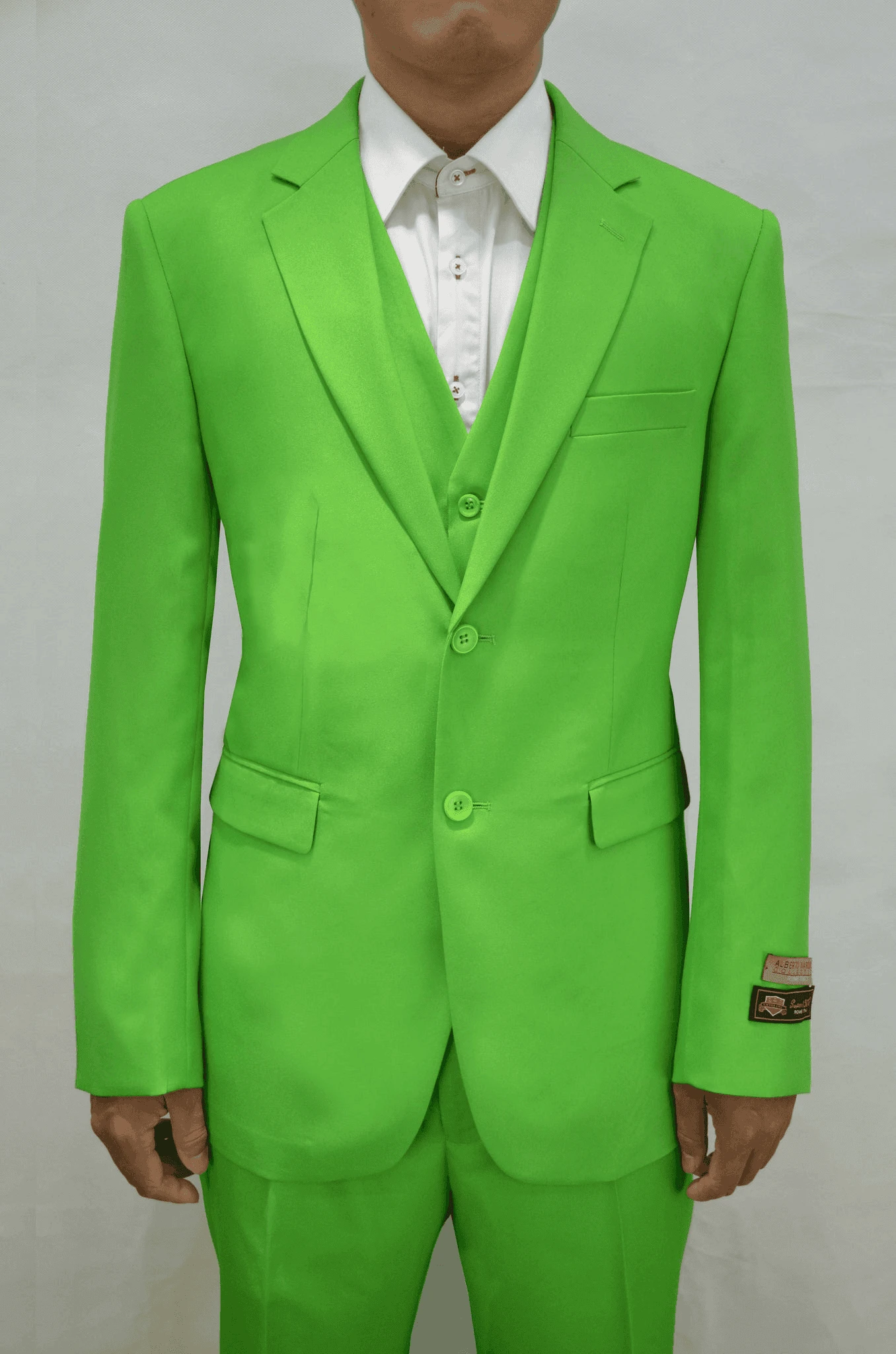 Mens Linen Suits - Summer Apple Green Suit 1 Mens Linen Suits - Summer Apple Green Suit