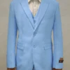 Mens Linen Suits - Summer Sky Blue Suit