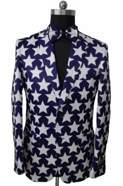 Mens Navy Blue Prom Suit