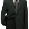 Mens Gray Single Breasted One Button Linen Suit