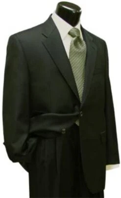 Mens Gray Front Pocket Linen Suit