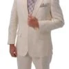 Mens Off White Linen Suit