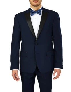 Mens Prom Tuxedo Suit Blue Paisley Prom Suit