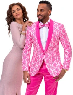 Mens Prom Tuxedo Suit Hot Pink Prom Suit