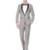 Mens Prom Tuxedo Suit Light Grey Prom Suit