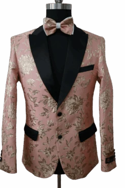 Mens Rose Gold Prom Suit
