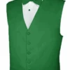 Mens Satin Emerald Green Vest- Holiday- Christmas