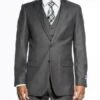 Slim Fit Prom Suits - Wool-SL-H.Charcoal