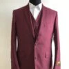 Mens Suits Burgundy -Suit