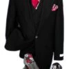 Mens Suits Detroit Michigan - Gadson-54 Black - Wholesale Mens Suits - Wholesale Suits
