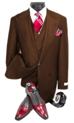 Mens Suits Detroit Michigan - Gadson-54 Brown - Wholesale Mens Suits - Wholesale Suits