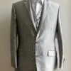 Mens Suits Pasadena - Mens Shark Silver Suits