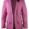 Mens Summer Blazer - Alberto Nardoni Brand Fuchsia Pink Two Button Linen Fashionable Blazer For Men Coming In 90 Days