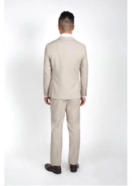 Mens Tan Groomsmen Suits 2 Mens Tan Groomsmen Suits - Image 2