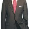 Mens Black Two Button Linen Suit