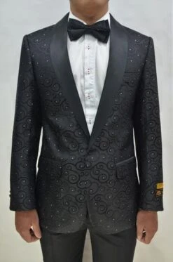 Mens Vegas Black Tuxedo